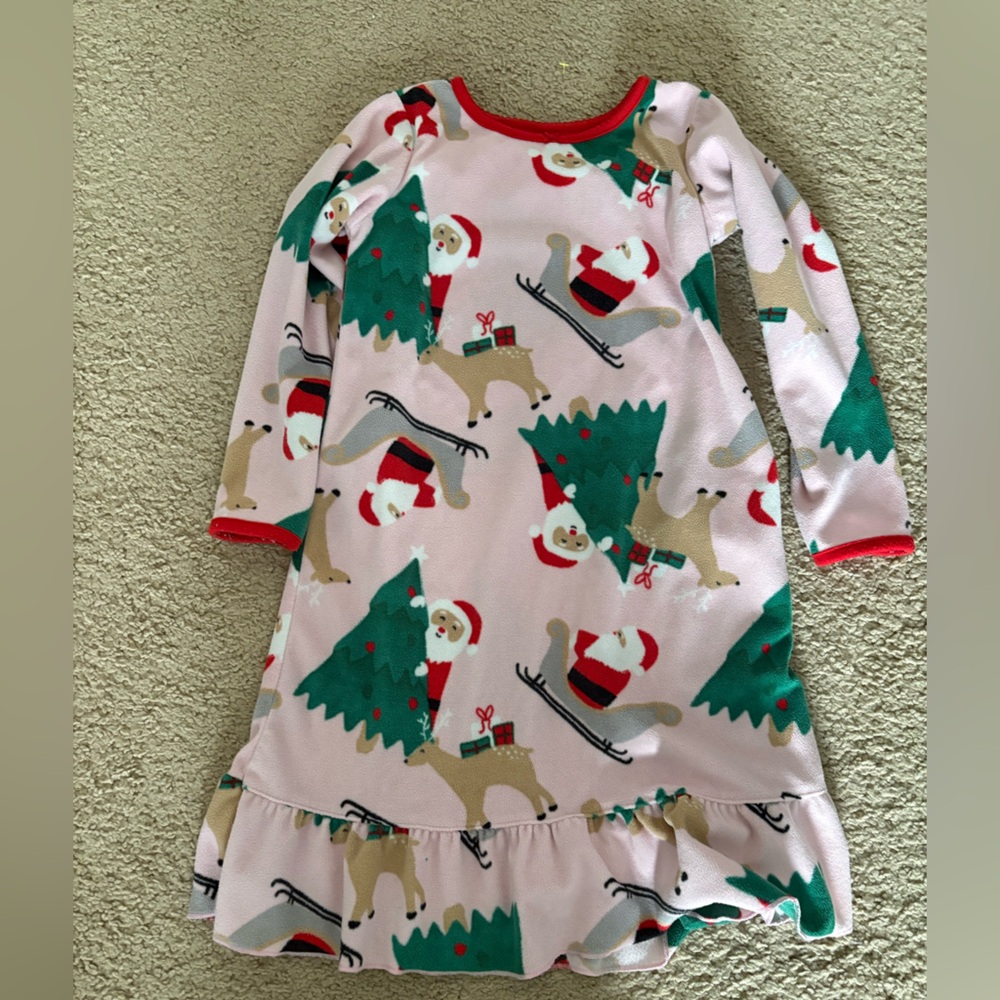 Carter's Santa Fleece Nightgown